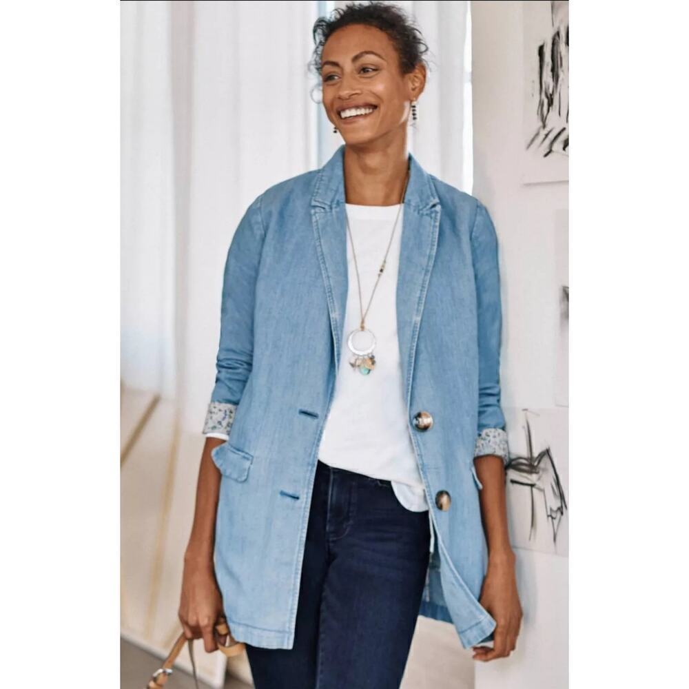 J. Jill Denim Blue Women's Jean Jacket